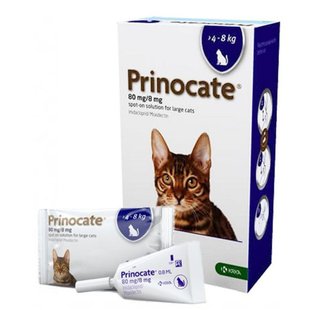 PRINOCATE spot-on 80/8 mg KRKA cats 4-8 kg