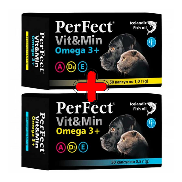 PERFECT for CATS * 2 pack Omega 3+A+D3+E